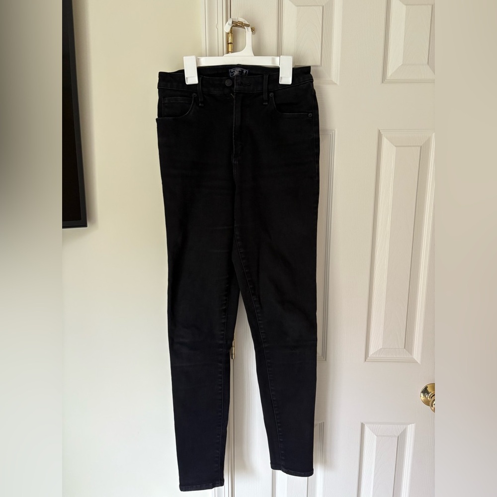 Abercrombie & Fitch High Rise Skinny Jeans – Black, Size 28 / 6 Long